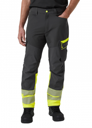 Pantaloni de lucru Helly Hansen ICU BRZ Cargo CL1, galben/negru, C156 [2]