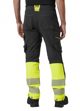 Pantaloni de lucru Helly Hansen ICU BRZ Cargo CL1, galben/negru, C156 [3]