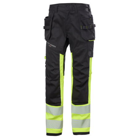 Pantaloni si salopete - Pantaloni de lucru reflectorizanti antifoc Helly Hansen Fyre Construction Pant CL1