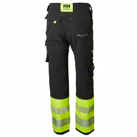 Pantaloni de lucru reflectorizanti Helly Hansen ICU Construction CL1, galben/negru, C46 [1]