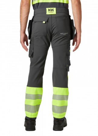Pantaloni de lucru reflectorizanti Helly Hansen ICU Construction CL1, galben/negru, C46 [3]