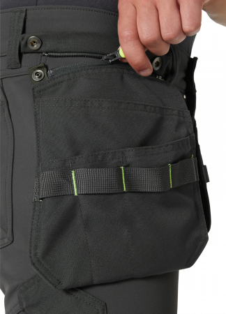 Pantaloni de lucru reflectorizanti Helly Hansen ICU Construction CL1, galben/negru, C46 [4]