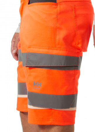 Pantaloni de lucru reflectorizanti scurti Helly Hansen UC-ME Cargo CL1, portocaliu/negru, C52 [5]