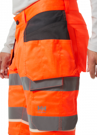 Pantaloni de lucru reflectorizanti scurti Helly Hansen UC-ME Construction CL1, portocaliu/negru, C58 [5]