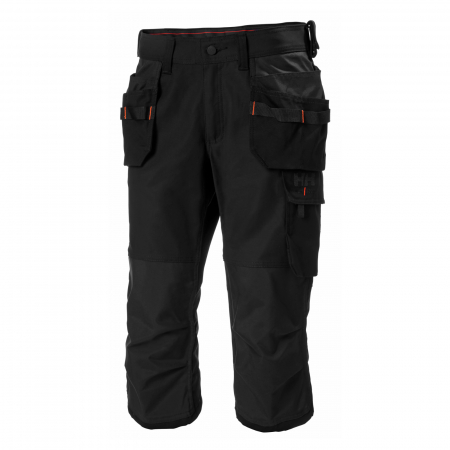 Pantaloni si salopete - Pantaloni de lucru trei sferturi Helly Hansen Oxford Pirate, negri, C56
