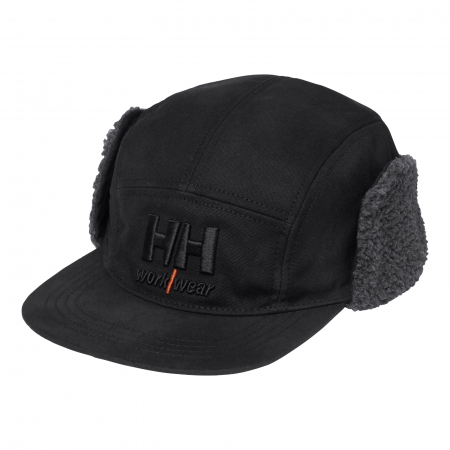 Caciuli si gulere - Sapca cu cozoroc plat Helly Hansen Oxford Trapper, impermeabila, neagra