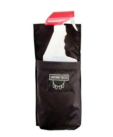 Echipamente mulgatori - Toc flacon sprayere Udder Tech, nailon - impermeabil, negru, R