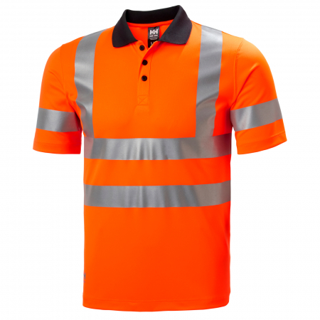 Tricou polo reflectorizant Helly Hansen Addvis CL2, portocaliu, XL [0]