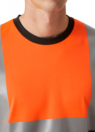 Tricou reflectorizant cu maneca lunga Helly Hansen Addvis CL1, portocaliu/negru abanos, 5XL [5]