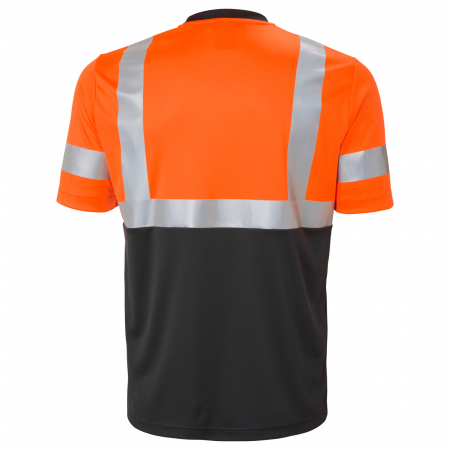 Tricou reflectorizant Helly Hansen Addvis CL1, portocaliu/negru abanos, 5XL [1]