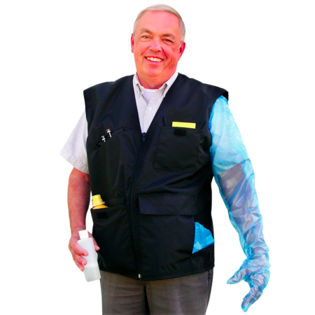 Veste - Vesta inseminator Udder Tech, nailon - rezistenta la apa, spate standard
