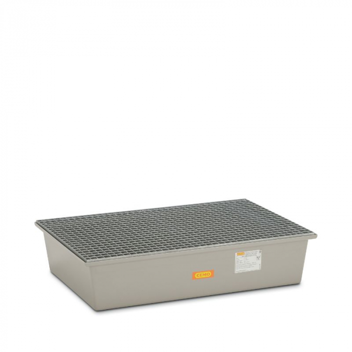 Cuva de retentie din GRP cu gratar din otel, volum 220 l, 128x85x29 cm [1]