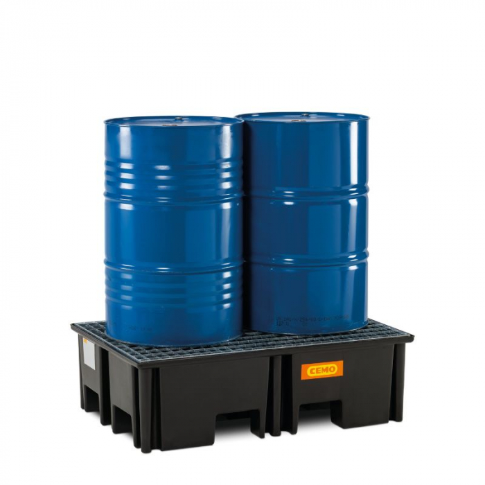 Cuva retentie din PE cu gratar din otel, volum 220 litri, 123x83x36 cm [3]