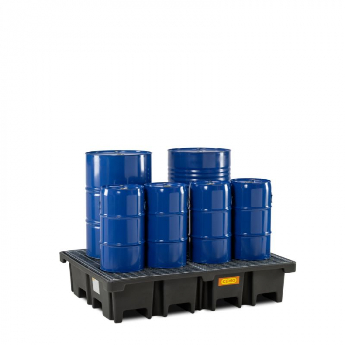 Cuva retentie din PE cu gratar din otel, volum 425 litri, 167x127x36 cm [3]