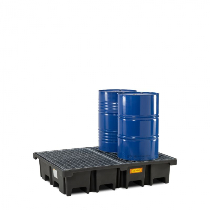 Cuva retentie din PE cu gratar din otel, volum 425 litri, 167x127x36 cm [2]