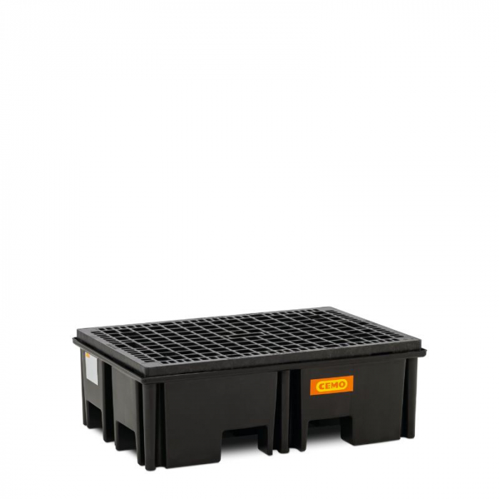 Cuva de retentie din PE cu gratar, volum 220 litri, 123x83x39 cm [1]