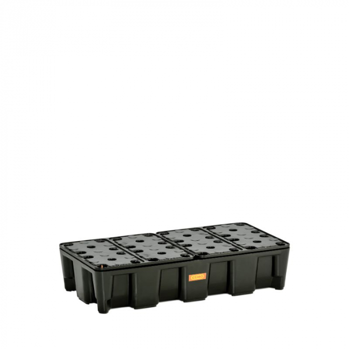 Cuva de retentie din PE cu gratar,  volum 35 l, 80x40x18 cm [1]