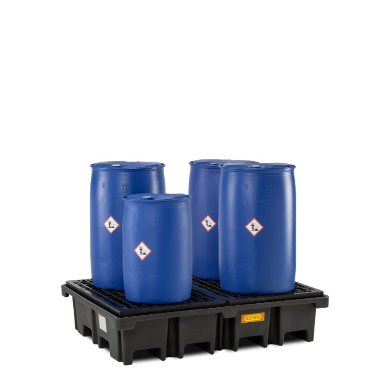 Cuva de retentie din PE cu gratar, volum 425 litri, 167x127x39 cm [3]