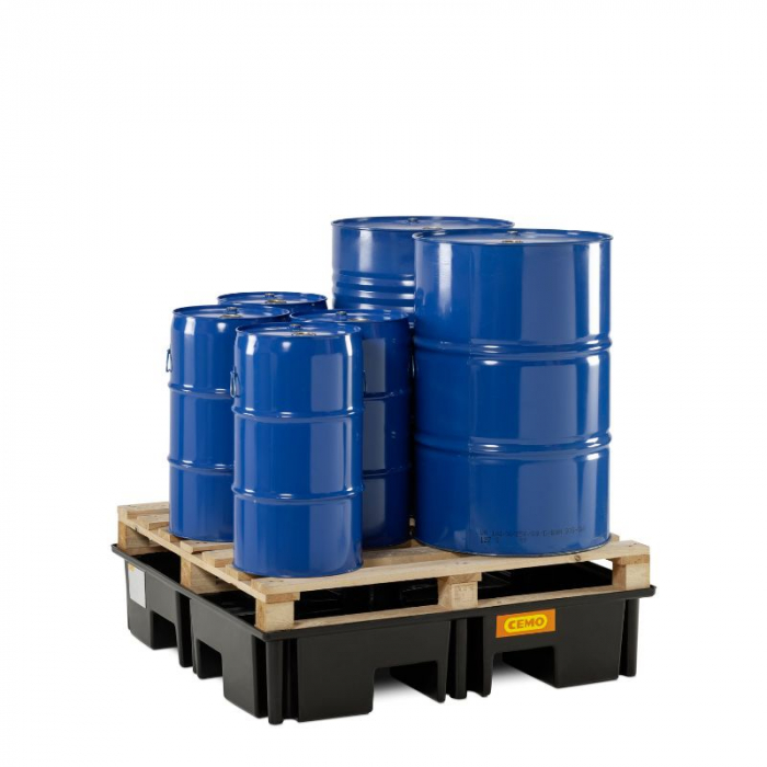 Cuva de retentie din PE fara gratar, volum 220 litri, 123x123x26 cm [4]