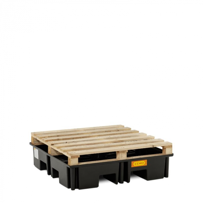 Cuva de retentie din PE fara gratar, volum 220 litri, 123x123x26 cm [2]