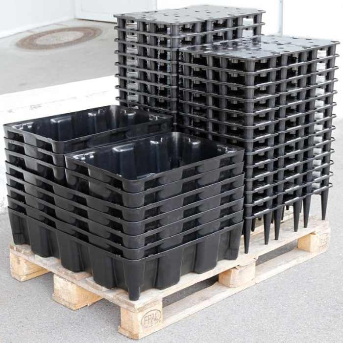 Cuva de retentie din PE fara gratar, volum 25 l, 60x40x16.5 cm [2]