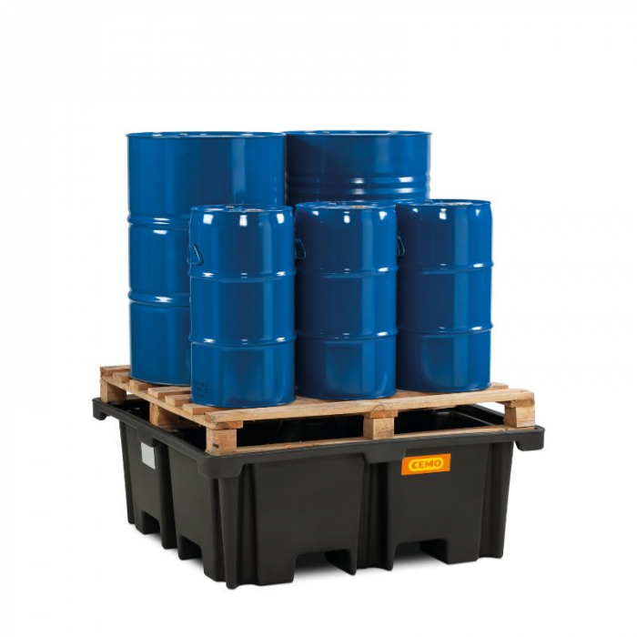 Cuva de retentie din PE fara gratar, volum 400 litri, 129x129x48 cm [3]