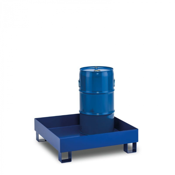 Cuva de retentie metalica, fara gratar, volum 65 l, 80x80x23 cm [2]