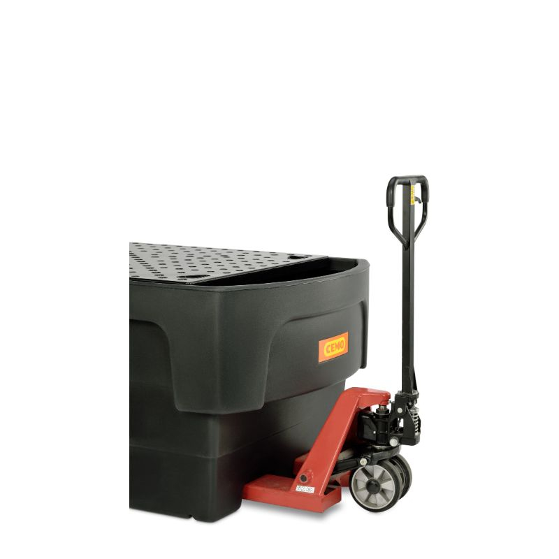 Cuva retentie din PE cu spatiu de umplere, cu gratar, pentru IBC, volum 1100 litri, 162x117x85 cm [3]