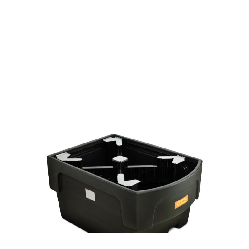 Cuva retentie din PE cu spatiu de umplere, fara gratar, pentru IBC, volum 1100 litri, 162x117x85 cm [3]