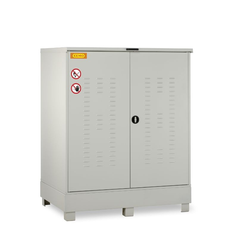 Dulap metalic pentru substante periculoase model 400 cu raft pentru butoaie [3]