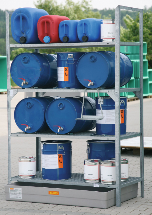 Raft suport pentru butoaie Type 540, 6x60 litri, cuva GRP 150 litri [3]