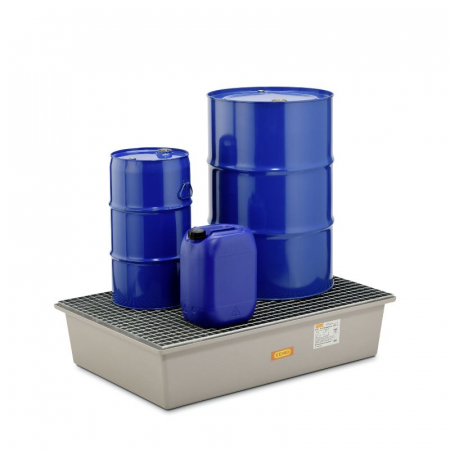 Cuva de retentie din GRP cu gratar din otel, volum 220 l, 128x85x29 cm [1]