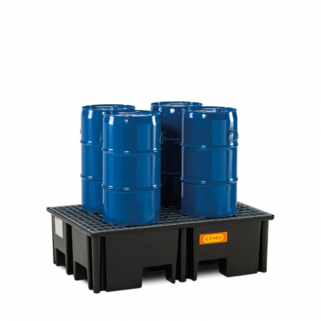 Cuva retentie din PE cu gratar din otel, volum 220 litri, 123x83x36 cm [4]