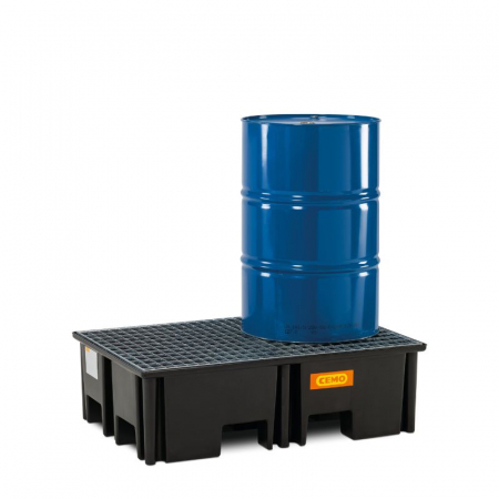 Cuva retentie din PE cu gratar din otel, volum 220 litri, 123x83x36 cm [1]