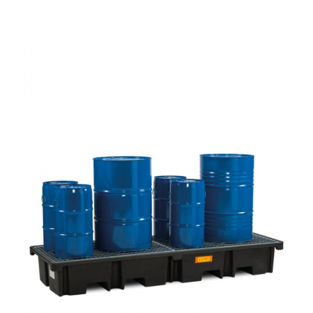 Cuva retentie din PE cu gratar din otel, volum 425 litri, 242x88x36 cm [2]