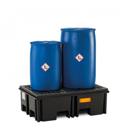 Cuva de retentie din PE cu gratar, volum 220 litri, 123x83x39 cm [1]