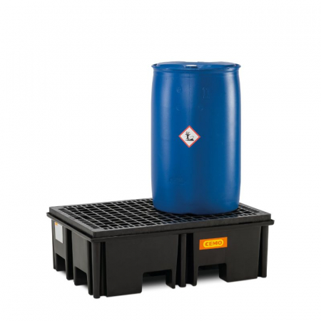 Cuva de retentie din PE cu gratar, volum 220 litri, 123x83x39 cm [2]