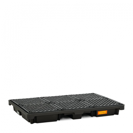 Cuve de colectare din PE - Cuva de retentie din PE cu gratar, volum 220 litri, 186x126x20 cm