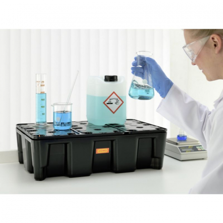 Cuva de retentie din PE cu gratar,  volum 25 l, 60x40x18 cm [3]