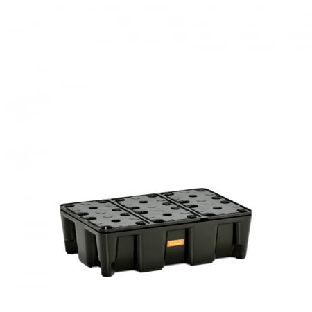 Cuve din PE de mici dimensiuni - Cuva de retentie din PE cu gratar,  volum 25 l, 60x40x18 cm