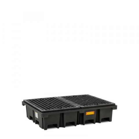 Cuve din PE pentru paleti - Cuva de retentie din PE cu gratar, volum 425 litri, 167x127x39 cm