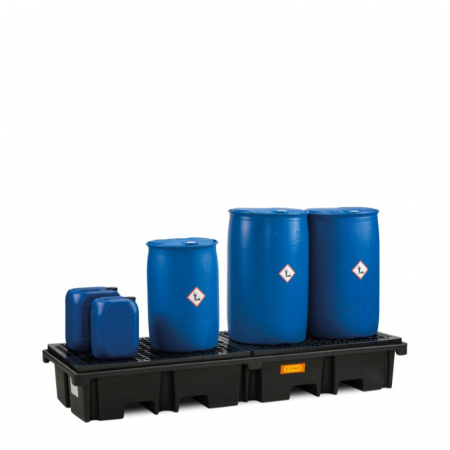 Cuva de retentie din PE cu gratar, volum 425 litri, 242x88x39 cm [1]