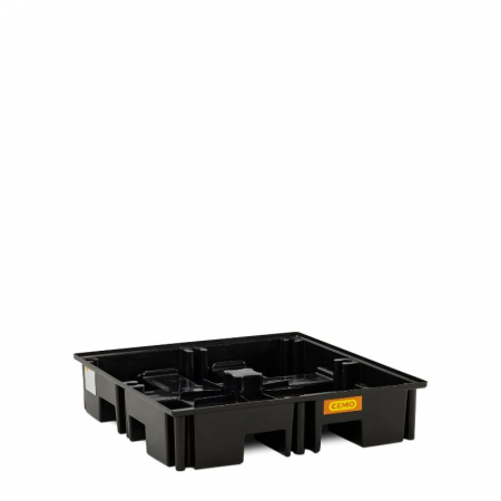 Cuve din PE pentru paleti - Cuva de retentie din PE fara gratar, volum 220 litri, 123x123x26 cm