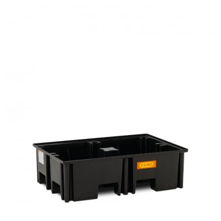 Cuve din PE pentru paleti - Cuva de retentie din PE fara gratar, volum 220 litri, 123x83x36 cm