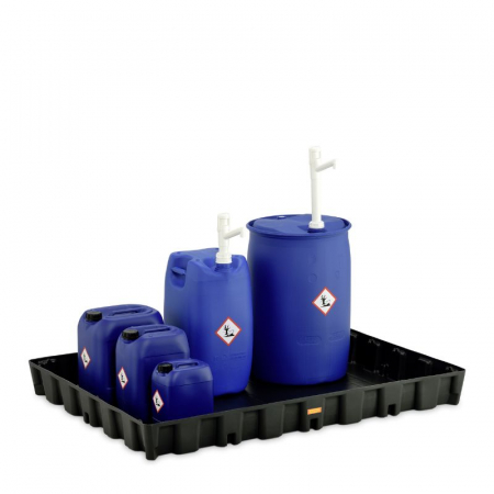 Cuva de retentie din PE fara gratar, volum 250 l, 160x120x16.5 cm [1]