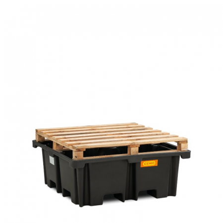 Cuva de retentie din PE fara gratar, volum 400 litri, 129x129x48 cm [1]