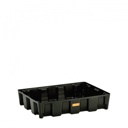 Cuve din PE de mici dimensiuni - Cuva de retentie din PE fara gratar, volum 60 l, 80x60x16.5 cm