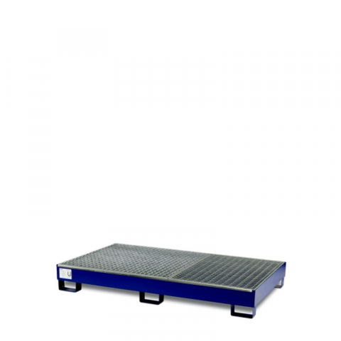 Cuve de colectare din metal - Cuva de retentie metalica, cu gratar, volum 308 l, 201x120x27 cm