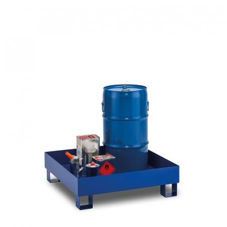 Cuve de colectare din metal - Cuva de retentie metalica, fara gratar, volum 65 l, 80x80x23 cm