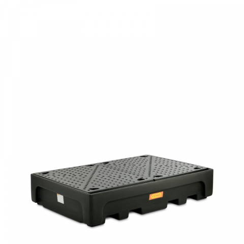 Cuva retentie din PE cu gratar, pentru IBC, volum 1100 litri, 223x146x47 cm [1]